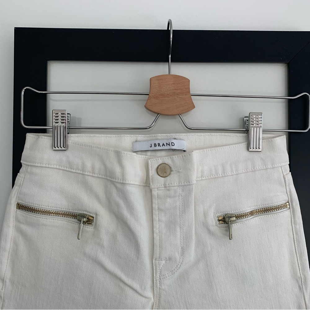 NWOT J Brand White Off-White Skinny Jeans | Size 25
